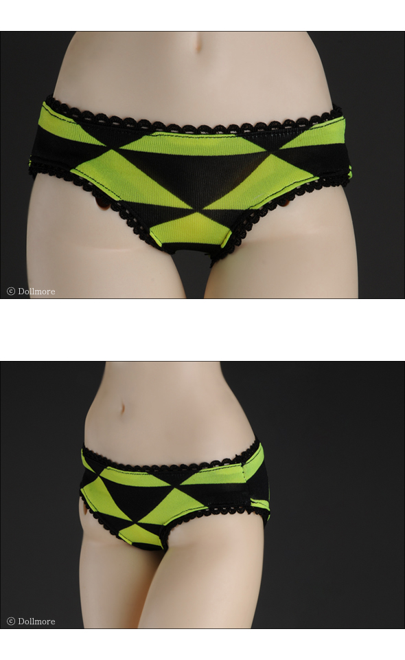 Model F - Acrobat Girl Panty (Yellow Green & Black)