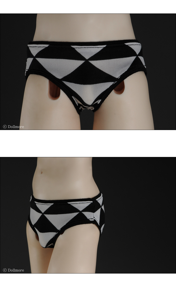 Model M - Acrobat Boy Panty (Black & White)