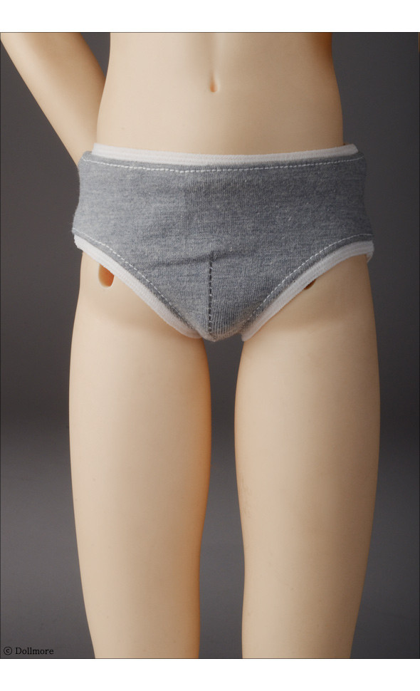 SD M - Simple Triangle Boy Panties (Gray)