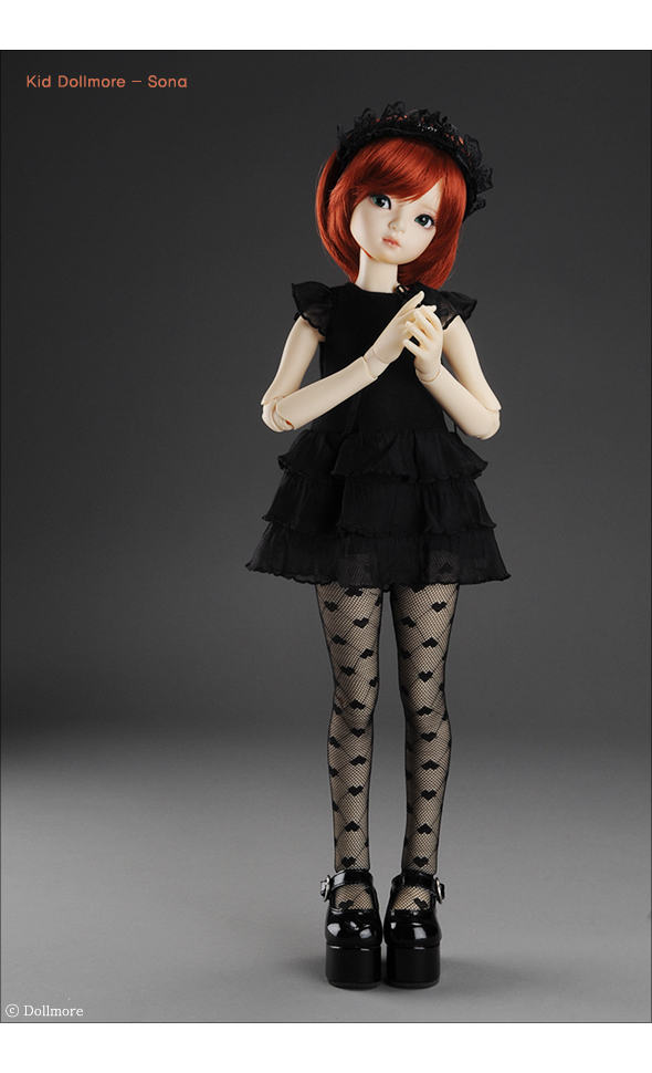 MSD - Heart MC Panty Stocking (Black)