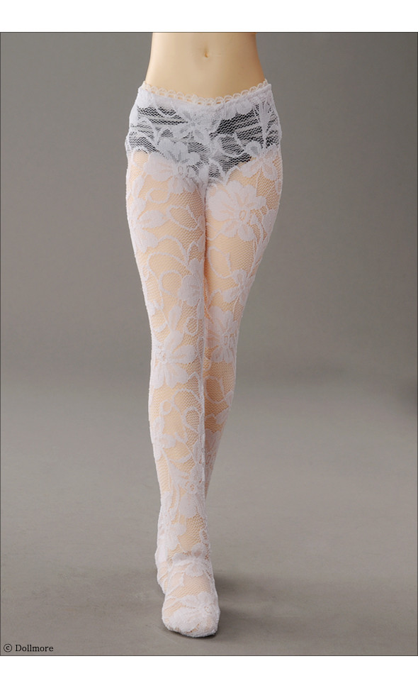 MSD - Lace Fanta Panty Stocking (White)