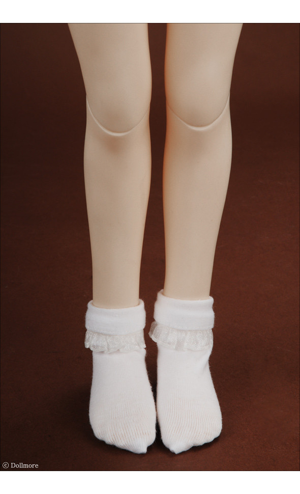 MSD - Gada lace Socks (White)[A9-5-3]