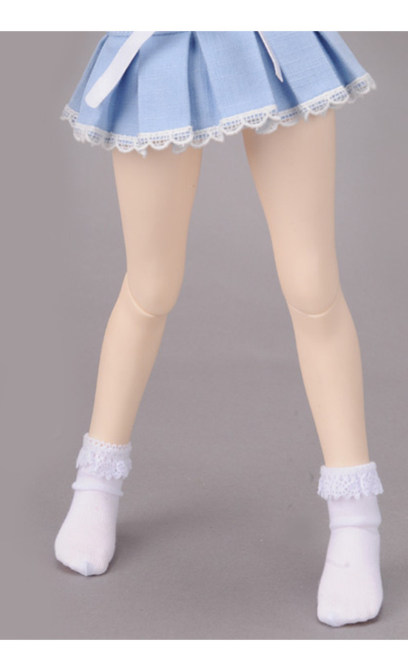 MSD - Lace Tot Socks (White)[A9-5-5]