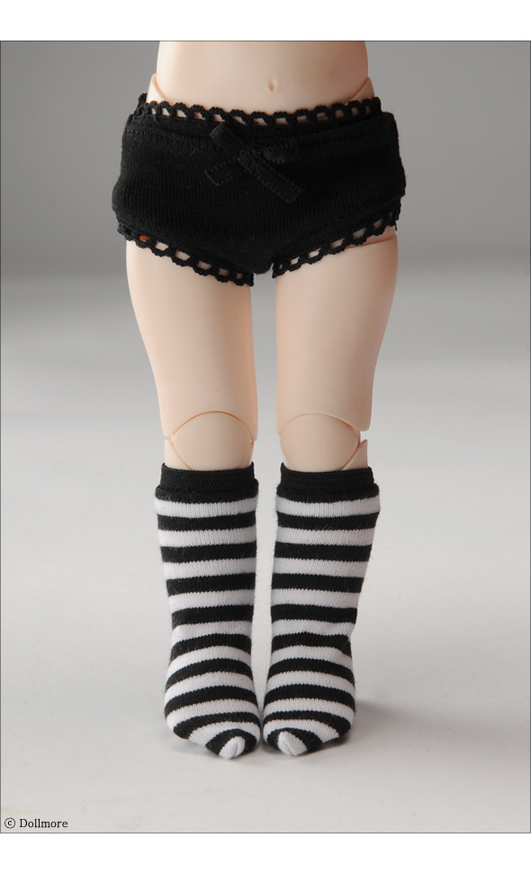 Dear Doll Size - Smart Knee Socks (B&W)[K8-3-4]