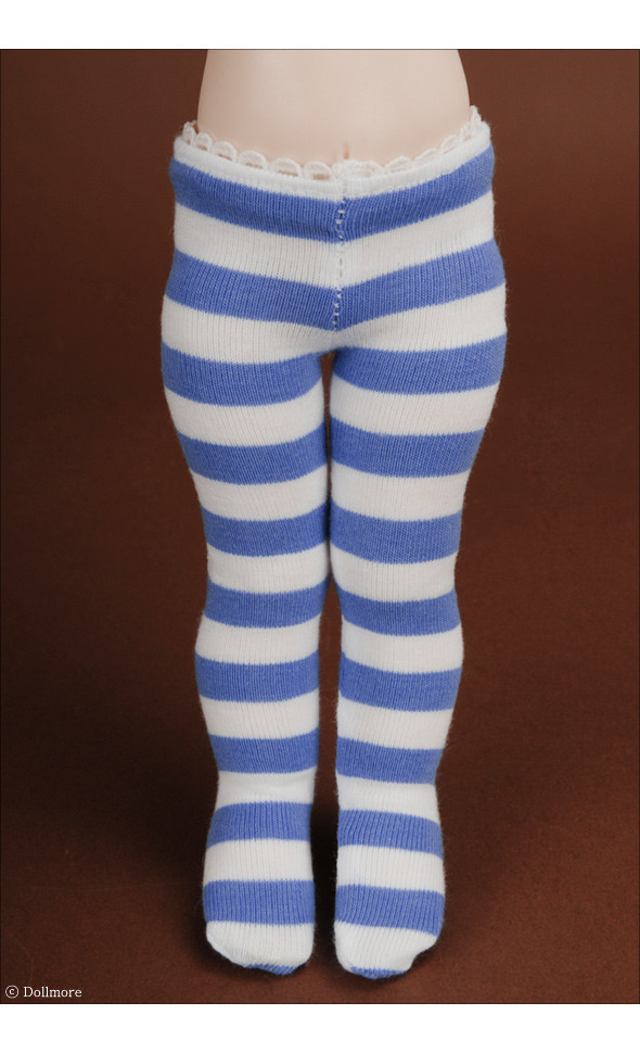 Dear Doll Size - SMK Striped Panty Stocking (Aqua Blue)