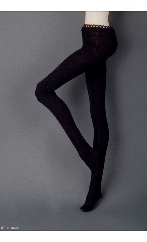 16 inch Fashion Doll Size - Spandex Panty Stockings (Black)