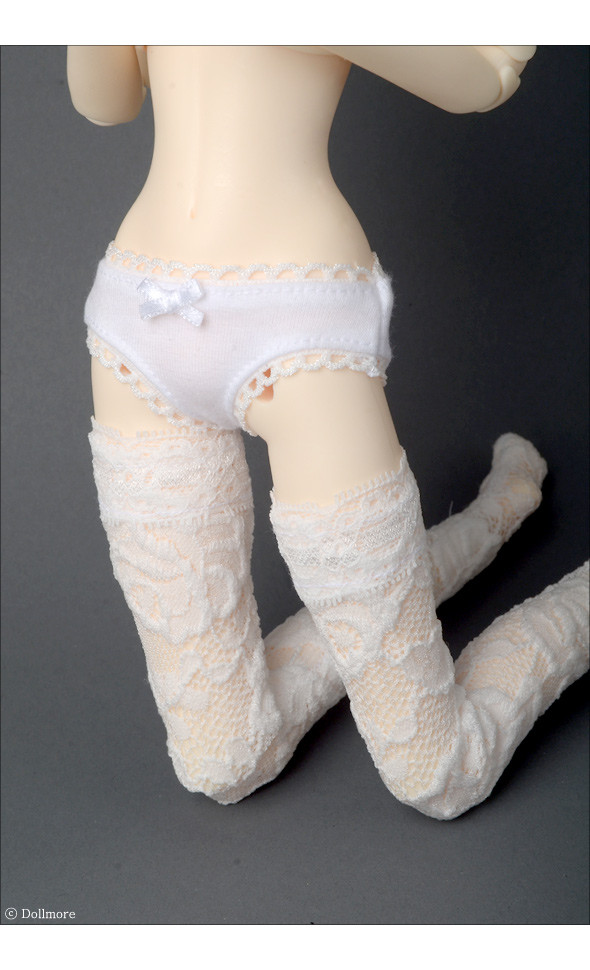 16 inch Fashion Doll Size - Simple Triangle GIRL Panties (White)