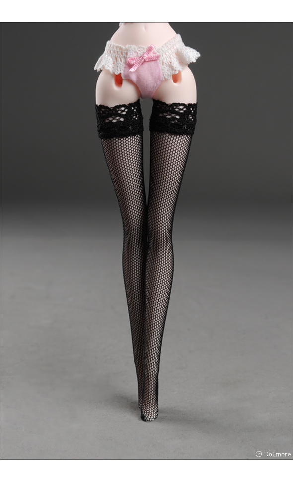 12 inch Size - Net Band Stocking (Black)