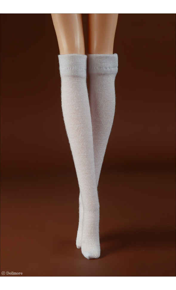 12 inch Size - PPM Knee Socks (White)