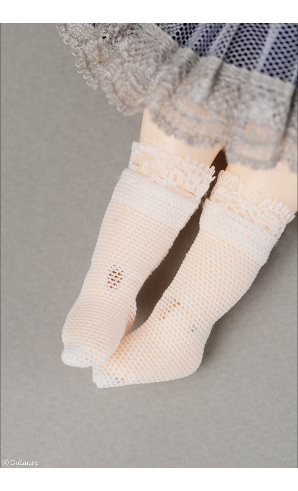 Bebe Doll Size - AW Race Socks (White)