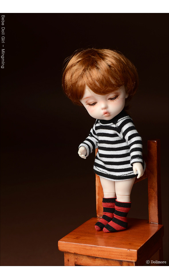 Bebe Doll Size - Meme Socks (Stra Red)