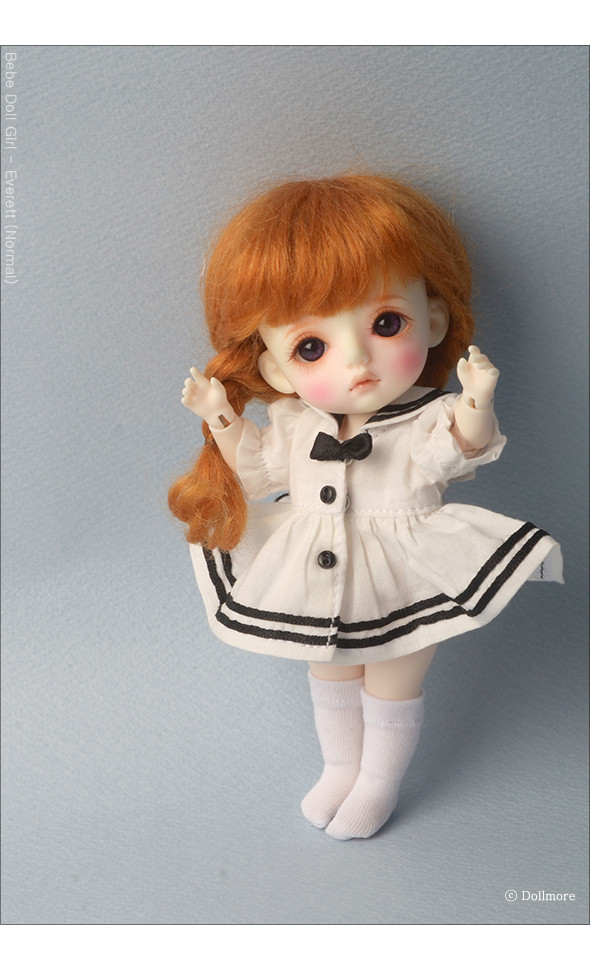 Bebe Doll Size - Meme Socks (White)