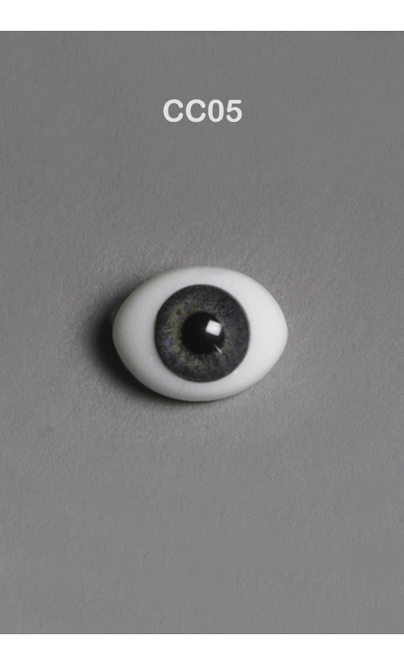 6mm Classic Flat Back Oval Glass Eyes (CC05)
