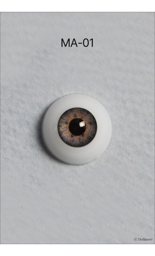 12mm - Optical Half Round Acrylic Eyes (MA-01)[N6-2-1]