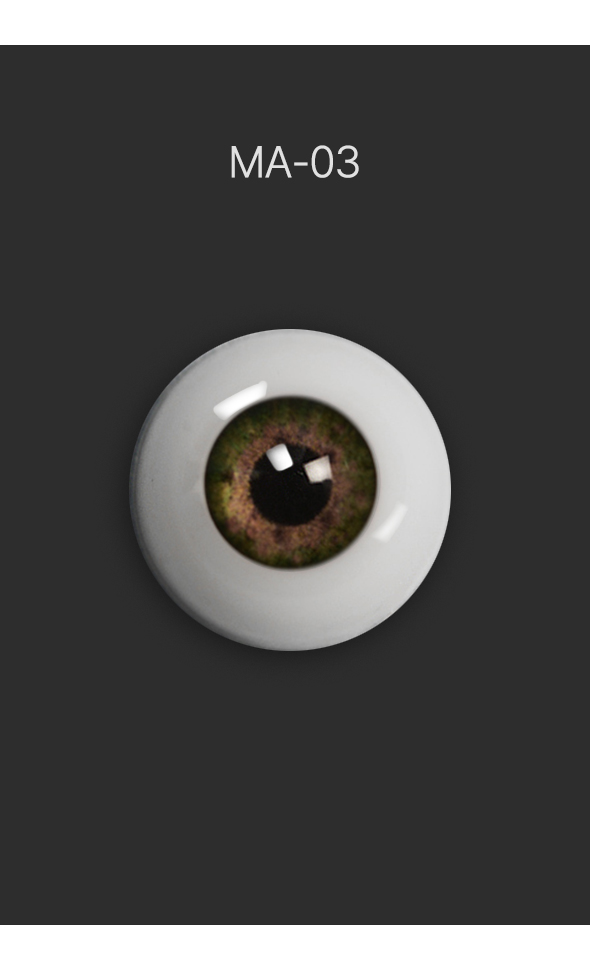 12mm - Optical Half Round Acrylic Eyes (MA-03)