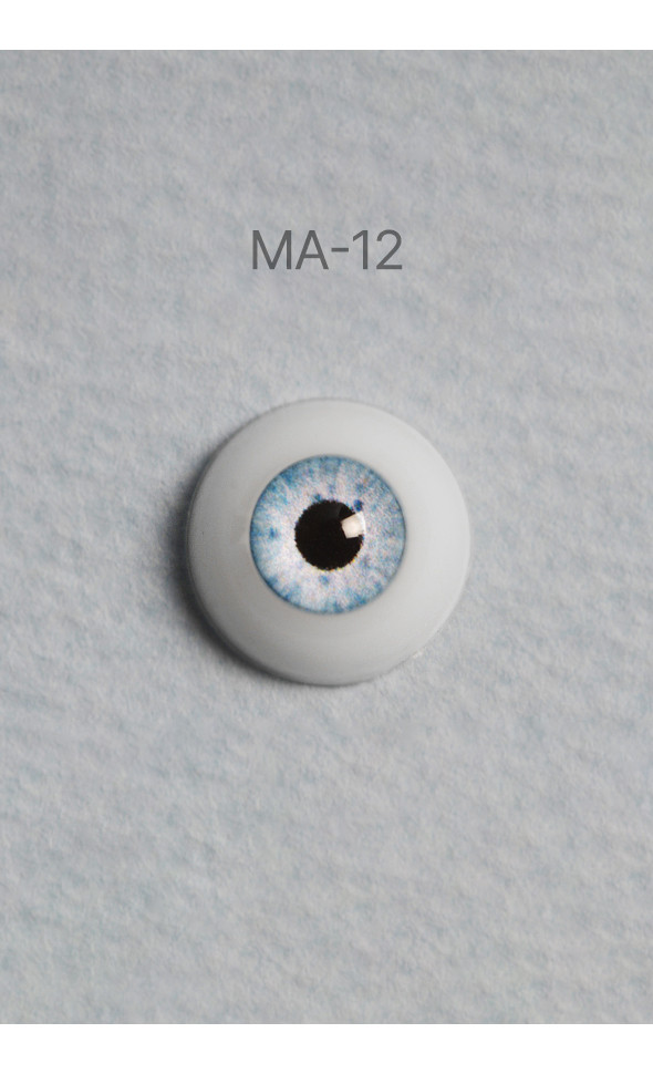 12mm - Optical Half Round Acrylic Eyes (MA-12)[N6-2-1]