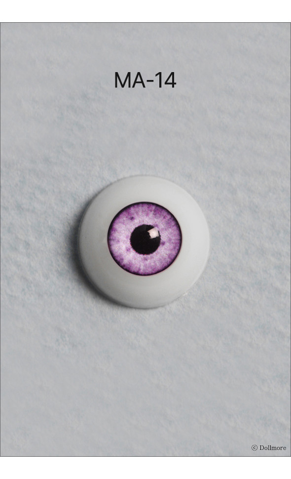 12mm - Optical Half Round Acrylic Eyes (MA-14)[N6-2-1]