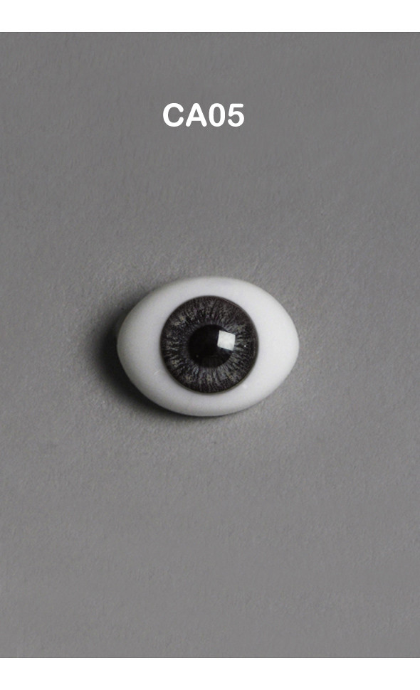 14mm - Classic PB Flat Oval Glass Eyes (CA05)[N5-2-6]