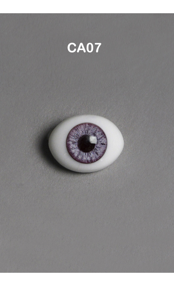 14mm - Classic PB Flat Oval Glass Eyes (CA07)[N5-2-6]