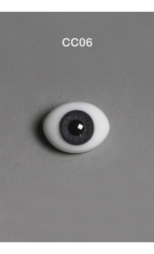 14mm Classic Flat Back Oval Glass Eyes (CC06)