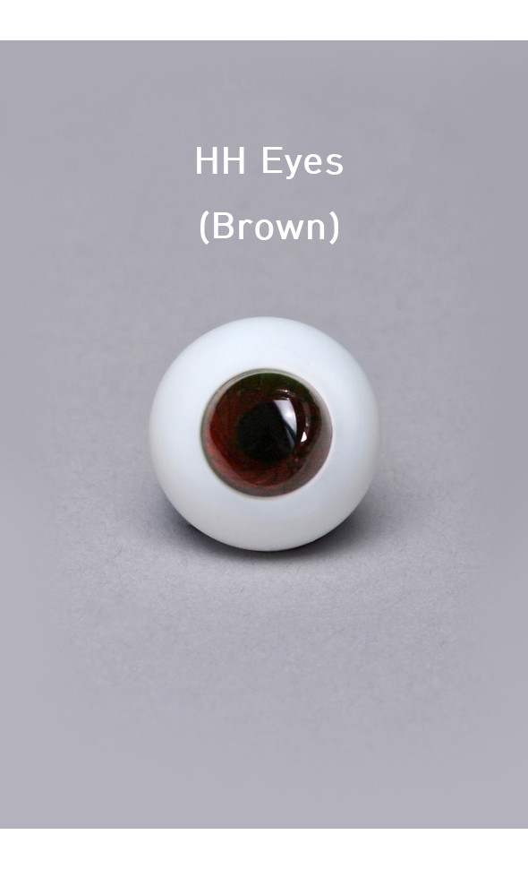 16mm Paperweight Glass HH Eyes(Brown)