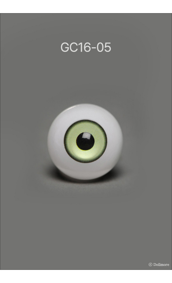 (국산) Crystal acrylic eyes 16mm - GC16-05 Lime[N6-3-6]