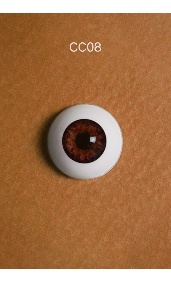 16mm - Optical Half Round Acrylic Eyes (CC08)
