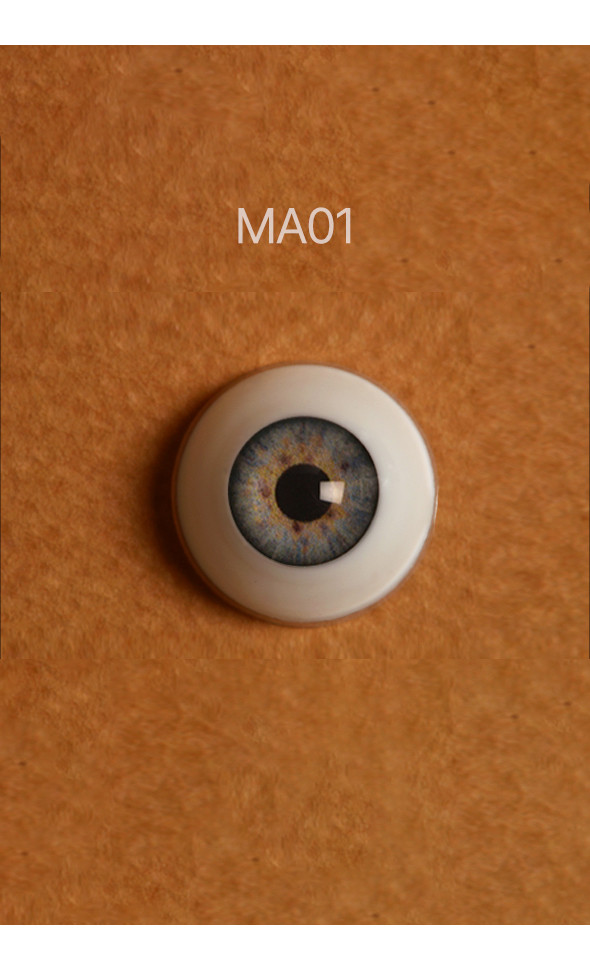 16mm - Optical Half Round Acrylic Eyes (MA01)