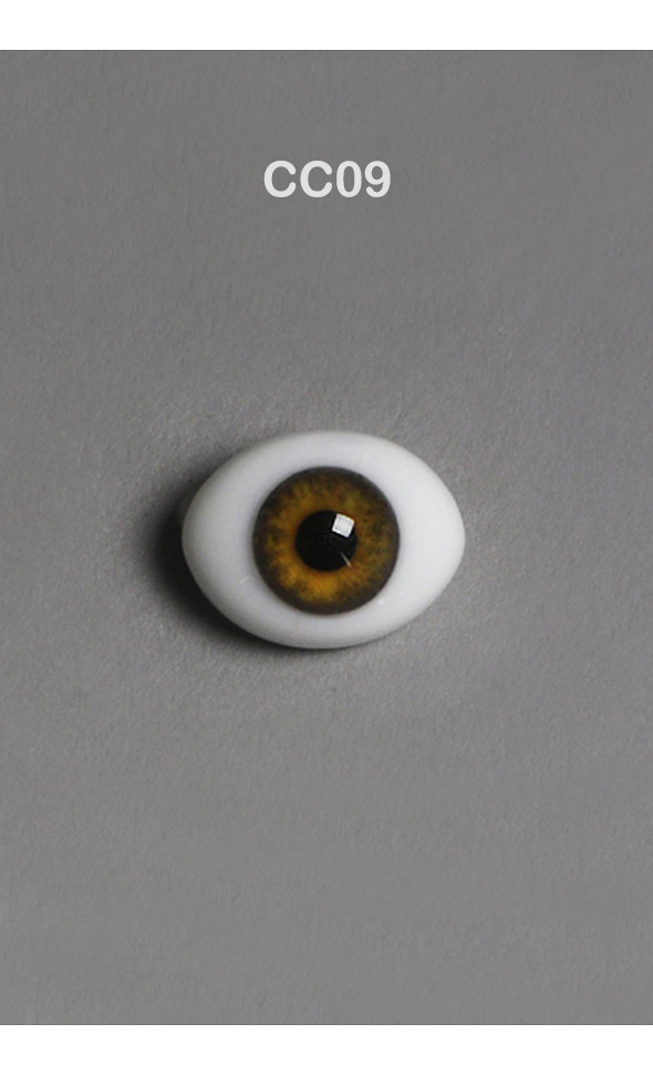 22mm Classic Flat Back Oval Glass Eyes (CC09)