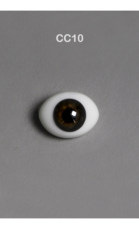 22mm Classic Flat Back Oval Glass Eyes (CC10)