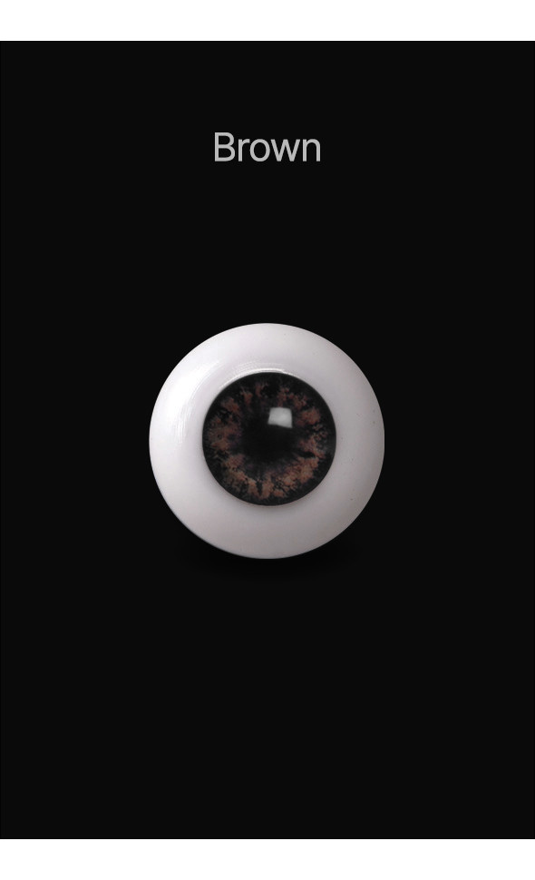 26mm Half-Round Acrylic Eyes (Brown)
