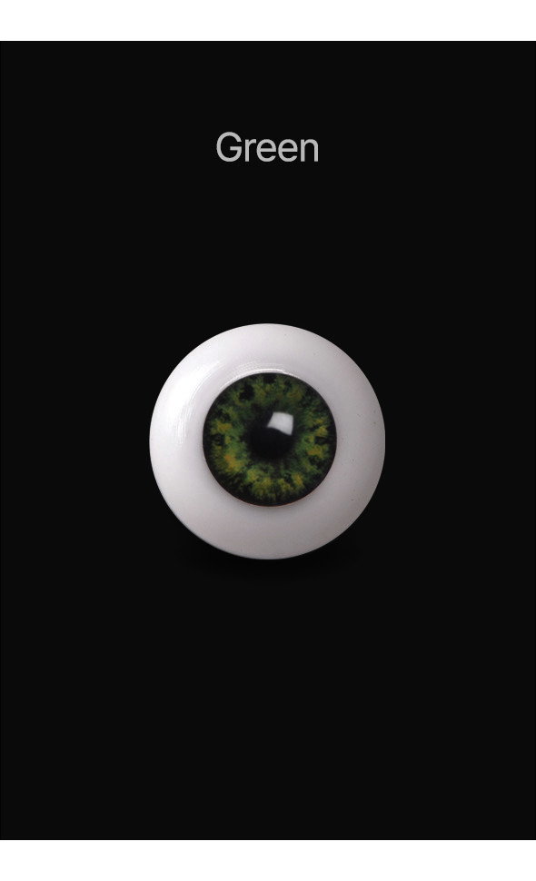 26mm Half-Round Acrylic Eyes (Green)