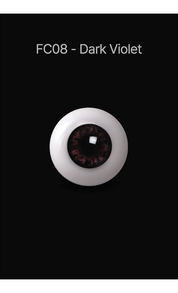 Optical Acrylic Doll Eyes 28mm (FC08 - Dark Violet)