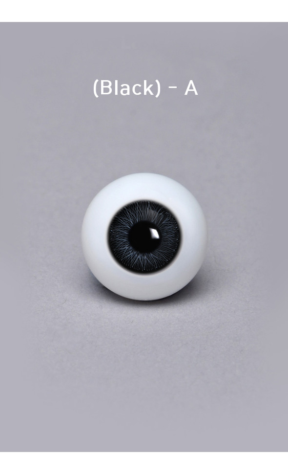28mm Glass Eye (Black) - A