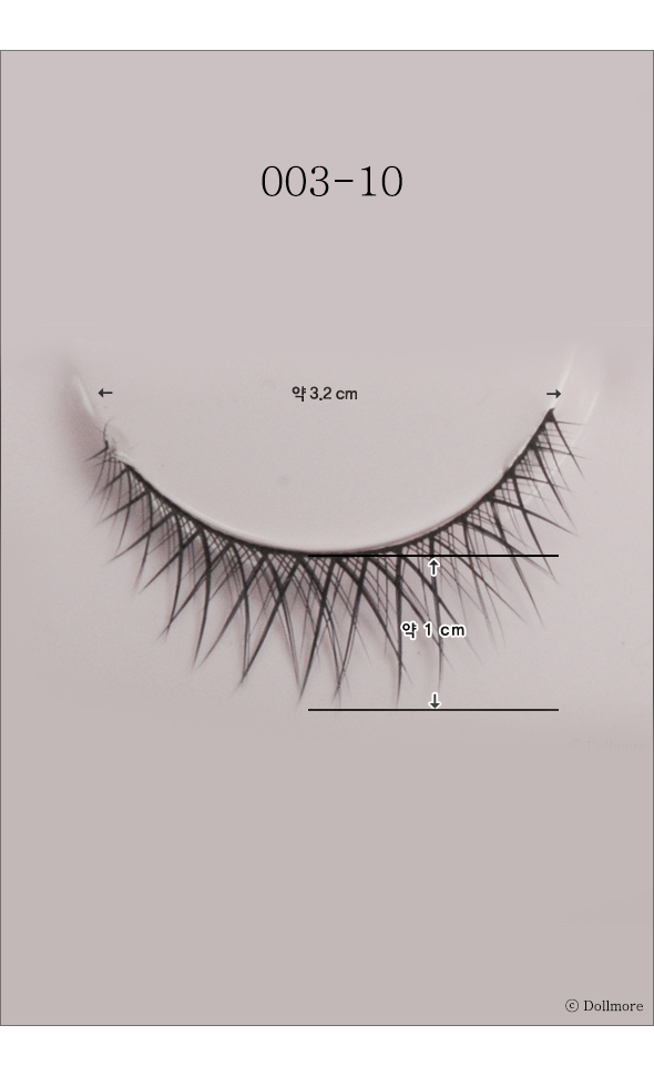 Eyelashes for dolls - 003-10