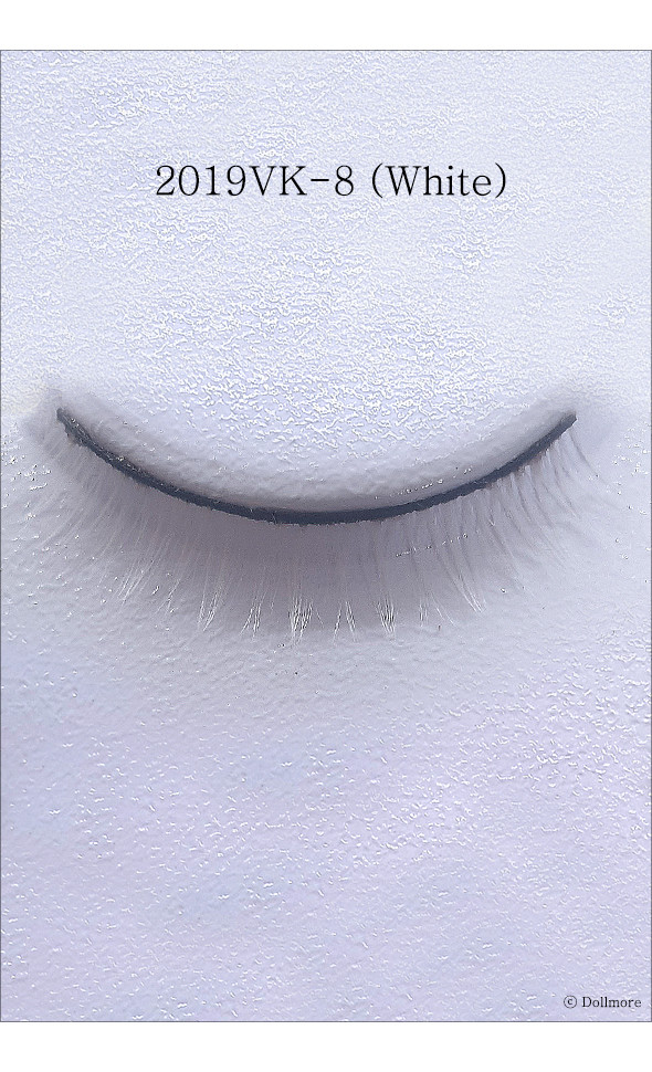 Eyelashes for dolls - 2019VK-8 (White)