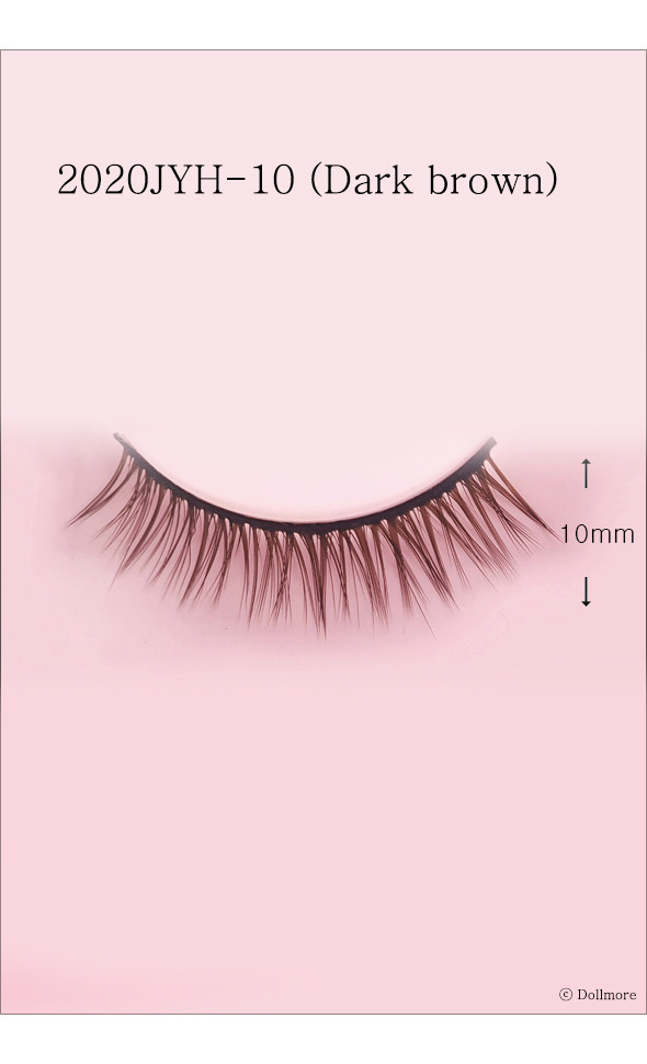 Eyelashes for dolls - 2020JYH-10 (Dark brown)