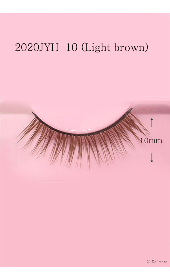Eyelashes for dolls - 2020JYH-10 (Light brown)
