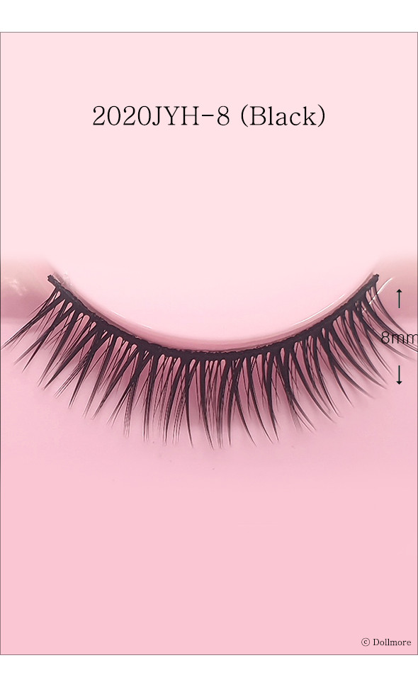 Eyelashes for dolls - 2020JYH-8 (Black)