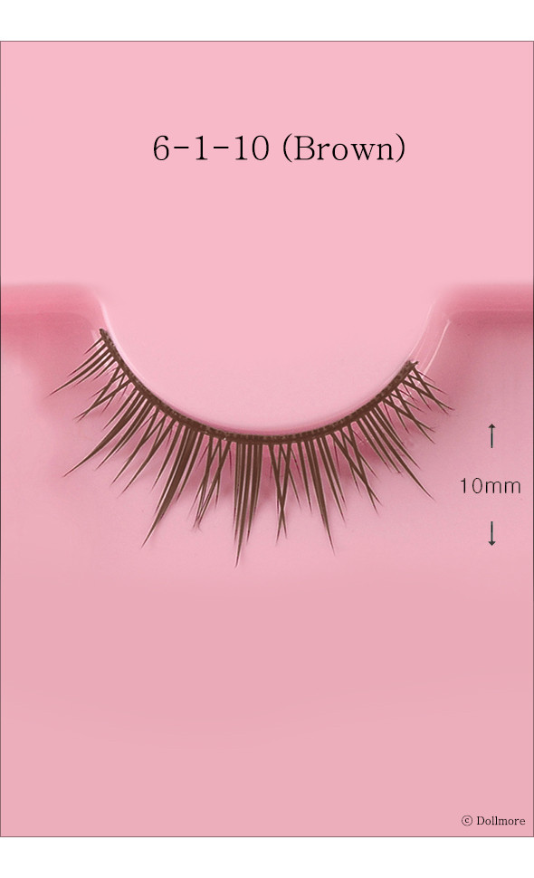 Eyelashes for dolls - 6-1-10 (Brown)