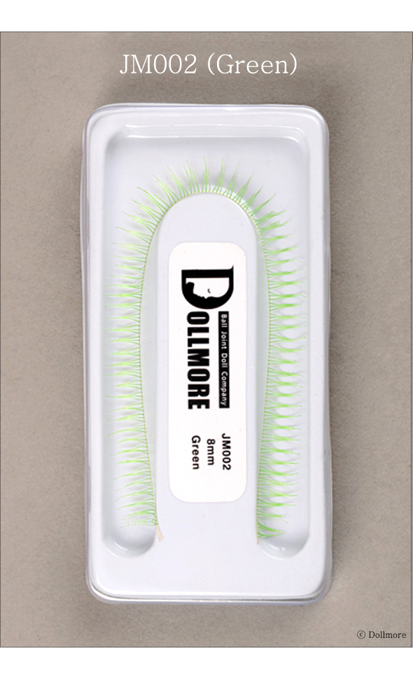 Eyelashes for dolls - JM002 (Green)