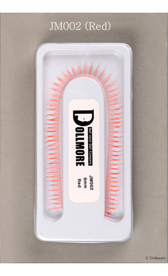 Eyelashes for dolls - JM002 (Red)