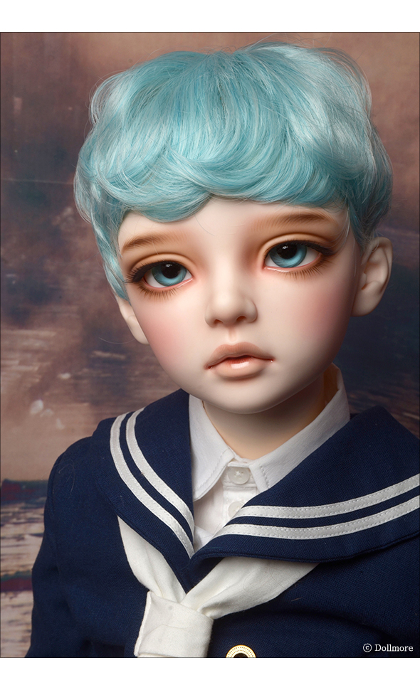 (13-14) Zeke Short Cut Wig (Blue)