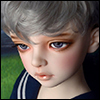 (13-14) Zeke Short Cut Wig (Gray)