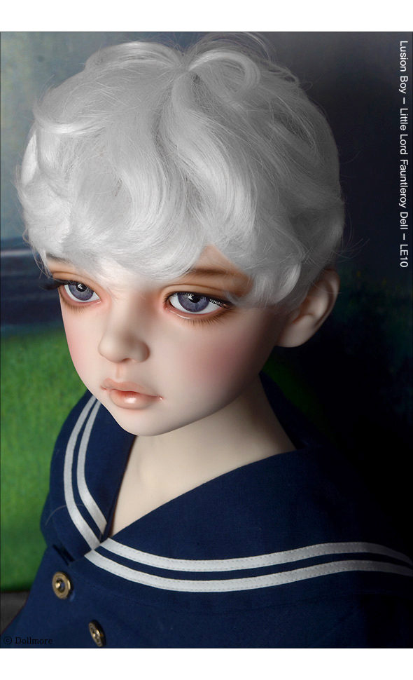 (13-14) Zeke Short Cut Wig (White)