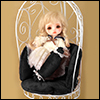 1/6 Scale Bird Cage Style Iron Chair (소파 White/Black)
