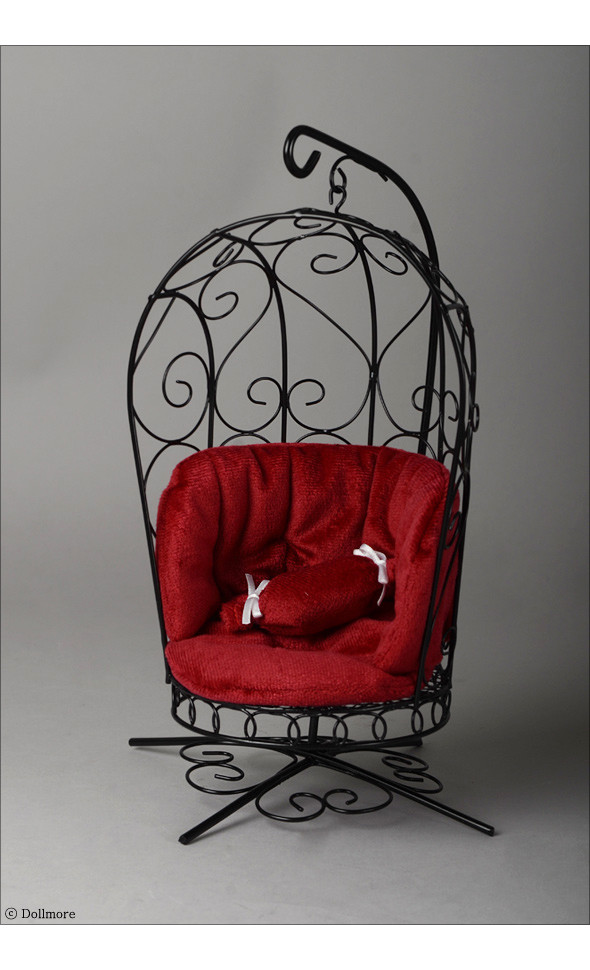1/6 Scale Bird Cage Style Iron Chair only (Black)