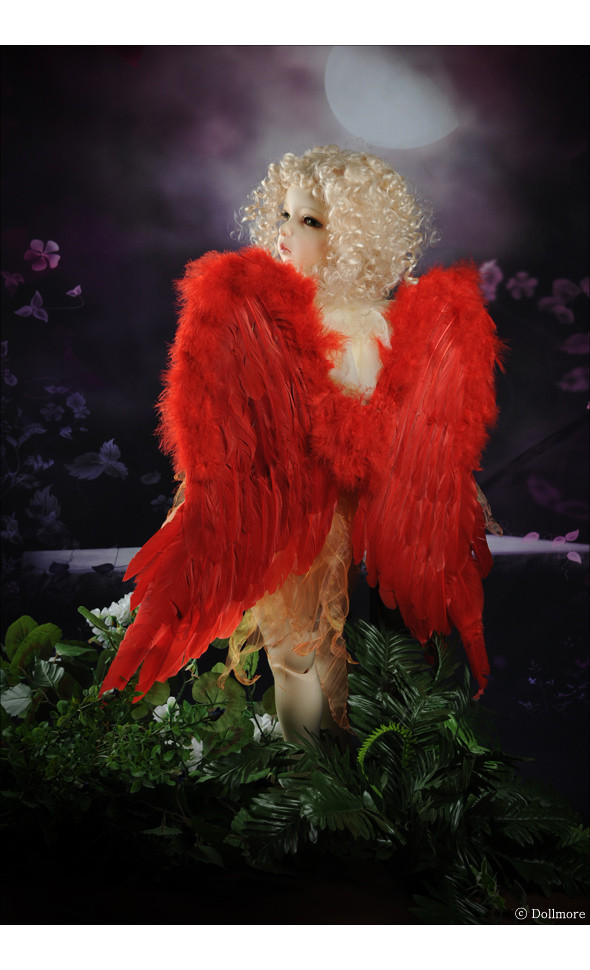 Lusion Size - Angel Feather Wings (Red)