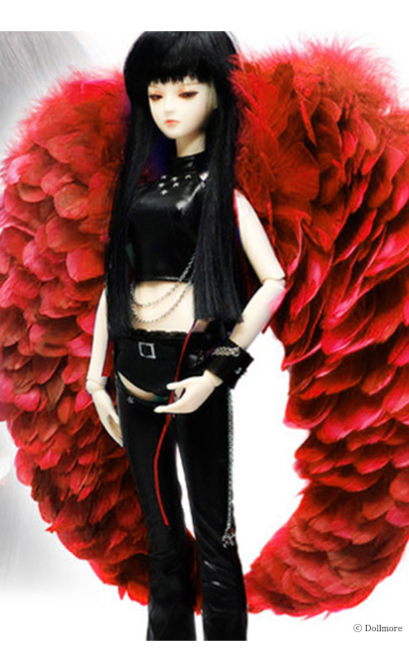 SD - Round Feather Wings (Red)