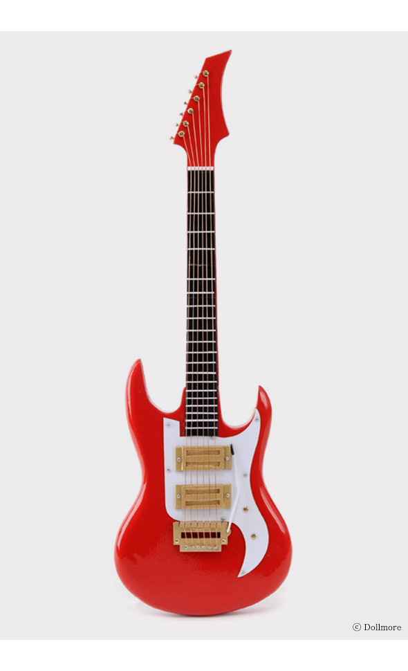 A 일렉트로닉 기타 (Red + White) (GE7R-30:30cm)[I5]